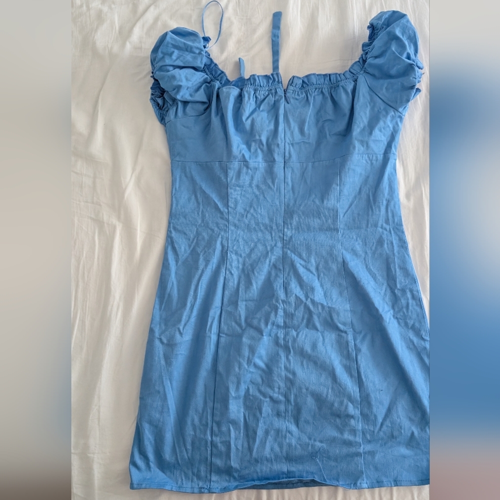 Blue blush dress medium - Picture 4 of 4